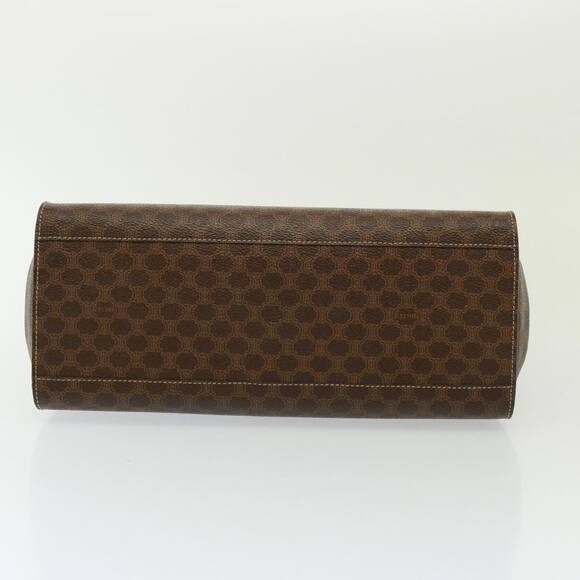 CELINE Macadam Canvas Hand Bag Pvc Brown - Picture 9 of 13